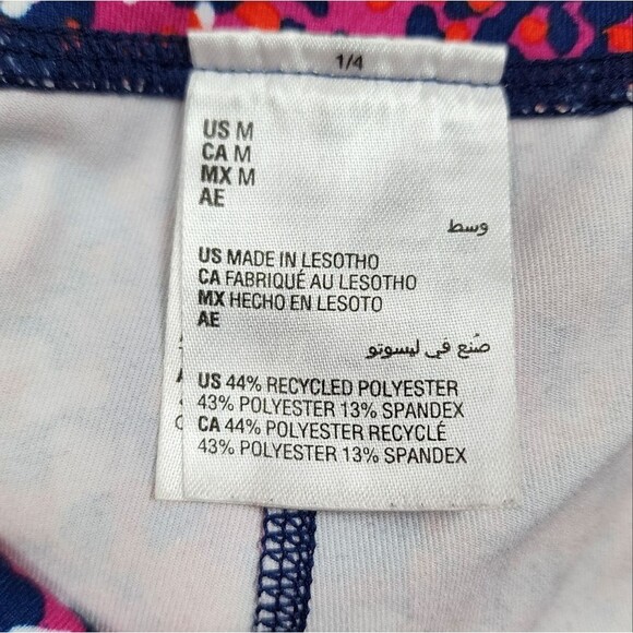 Ideology Compression Side-Pocket Cropped Leggings Multicolor Abstract Pattern M - Picture 4 of 14